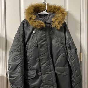 Alpha Industries N-3B Parka Size M Gray